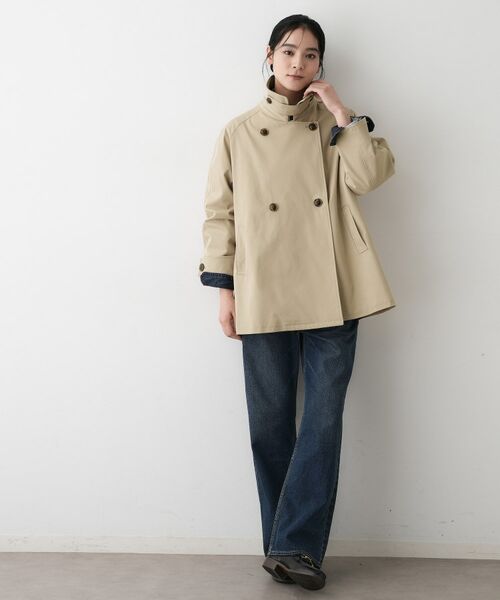 Dessin / デッサン トレンチコート | 【撥水・洗える】スタンドカラートレンチジャケット | 詳細6