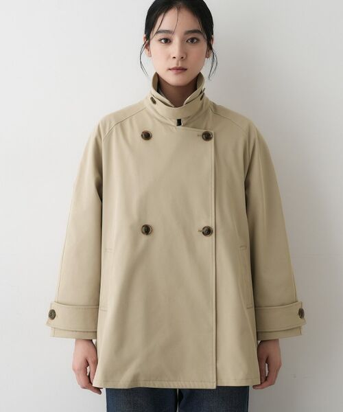 Dessin / デッサン トレンチコート | 【撥水・洗える】スタンドカラートレンチジャケット | 詳細9