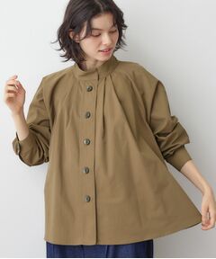 Dessin / デッサン テーラードジャケット | 【洗える】スタンドカラーAラインジャケット