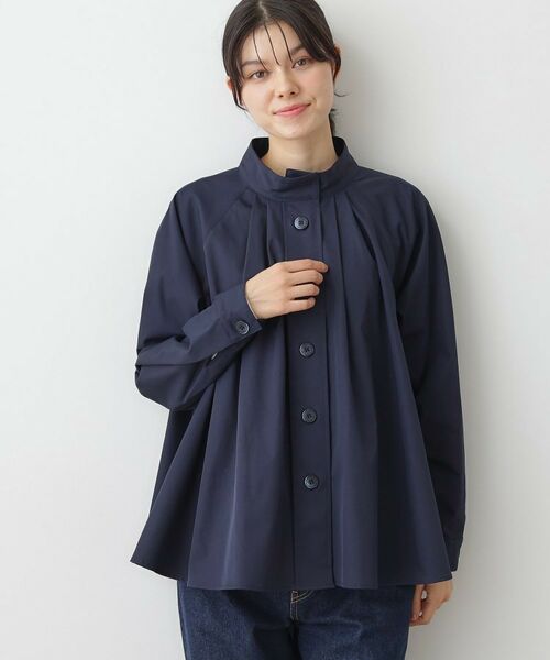Dessin / デッサン テーラードジャケット | 【洗える】スタンドカラーAラインジャケット | 詳細2