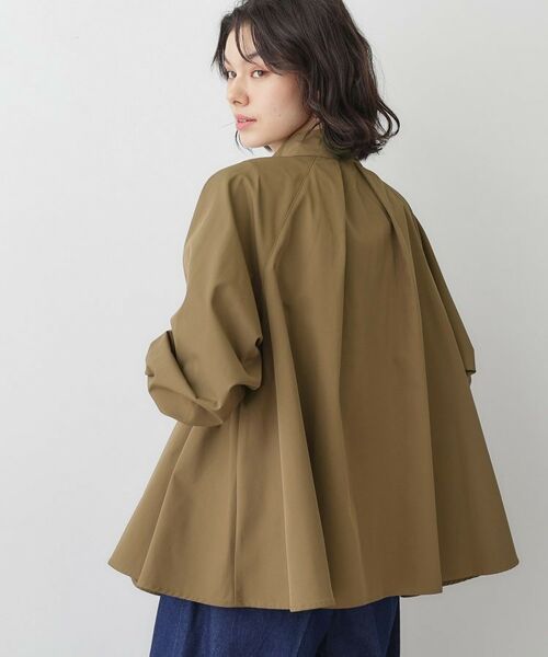 Dessin / デッサン テーラードジャケット | 【洗える】スタンドカラーAラインジャケット | 詳細6