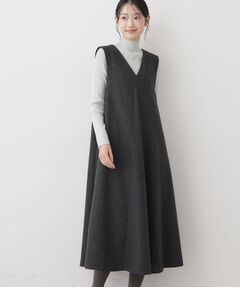 Dessin / デッサン ロング・マキシ丈ワンピース | 【洗える】Vネックジャンパースカート