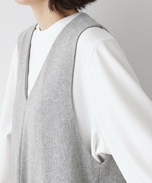 Dessin / デッサン ロング・マキシ丈ワンピース | 【洗える】Vネックジャンパースカート | 詳細17