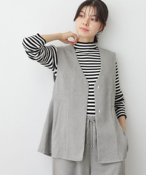 Dessin / デッサン セットアップ | 【2点セット/ウエストゴム/洗える】ツイストクロスセットアップ | 詳細2