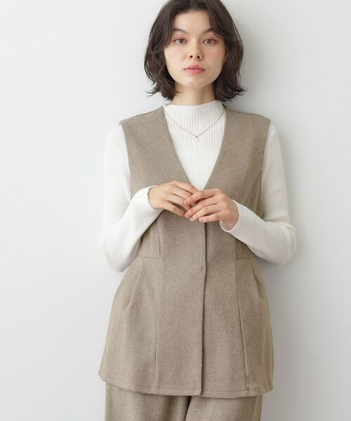 Dessin / デッサン セットアップ | 【2点セット/ウエストゴム/洗える】ツイストクロスセットアップ | 詳細7