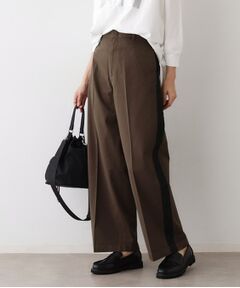 Dessin / デッサン パンツ | 【洗える】サイドラインコットンパンツ