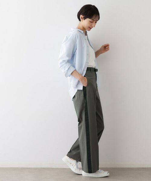 Dessin / デッサン パンツ | 【洗える】サイドラインコットンパンツ | 詳細3