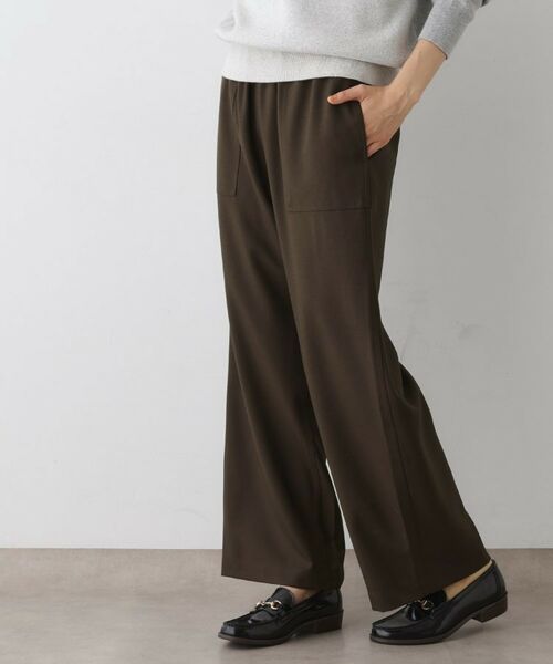 Dessin / デッサン パンツ | 【ウエストゴム・洗える】コンフォートワイドパンツ | 詳細1