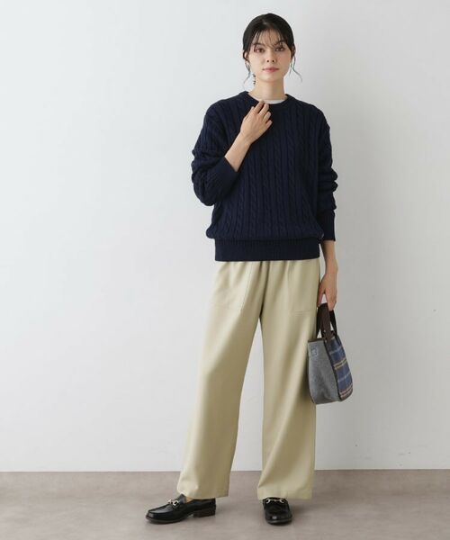 Dessin / デッサン パンツ | 【ウエストゴム・洗える】コンフォートワイドパンツ | 詳細11