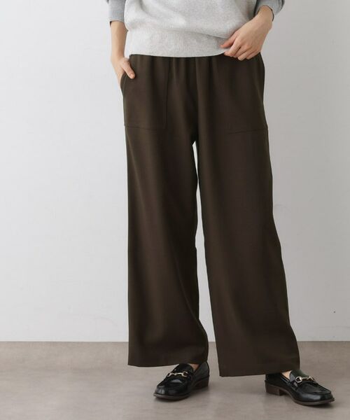 Dessin / デッサン パンツ | 【ウエストゴム・洗える】コンフォートワイドパンツ | 詳細2