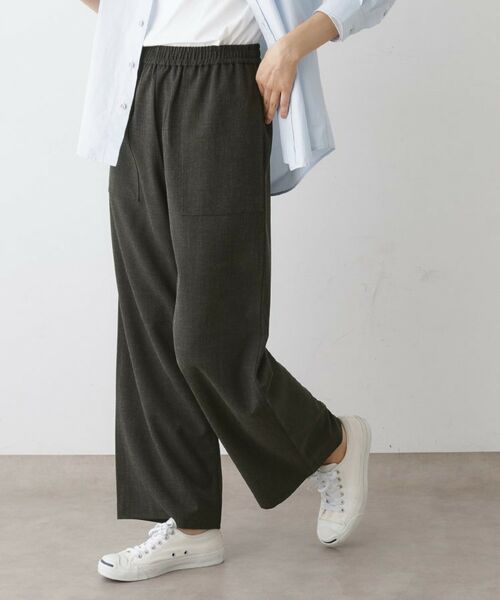 Dessin / デッサン パンツ | 【ウエストゴム・洗える】コンフォートワイドパンツ | 詳細6