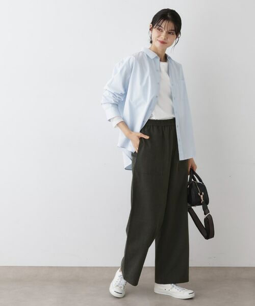 Dessin / デッサン パンツ | 【ウエストゴム・洗える】コンフォートワイドパンツ | 詳細7