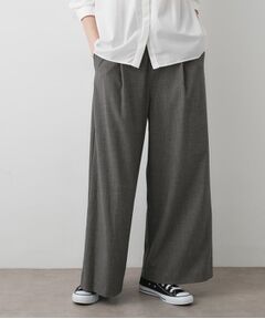 Dessin / デッサン パンツ | 【セットアップ可・洗える】ハイウエストタックパンツ