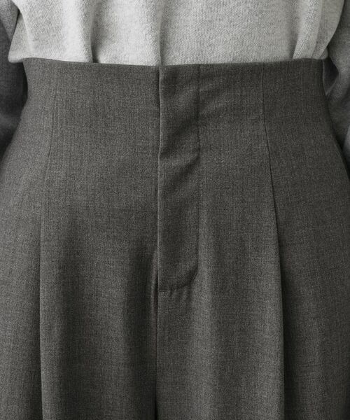 Dessin / デッサン パンツ | 【セットアップ可・洗える】ハイウエストタックパンツ | 詳細12