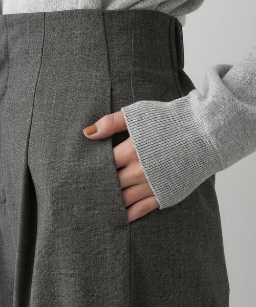 Dessin / デッサン パンツ | 【セットアップ可・洗える】ハイウエストタックパンツ | 詳細14