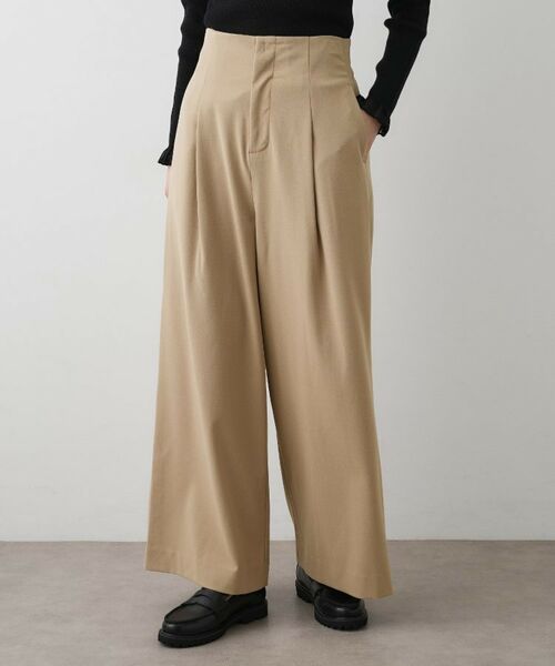 Dessin / デッサン パンツ | 【セットアップ可・洗える】ハイウエストタックパンツ | 詳細5