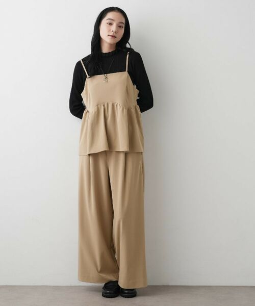 Dessin / デッサン パンツ | 【セットアップ可・洗える】ハイウエストタックパンツ | 詳細7