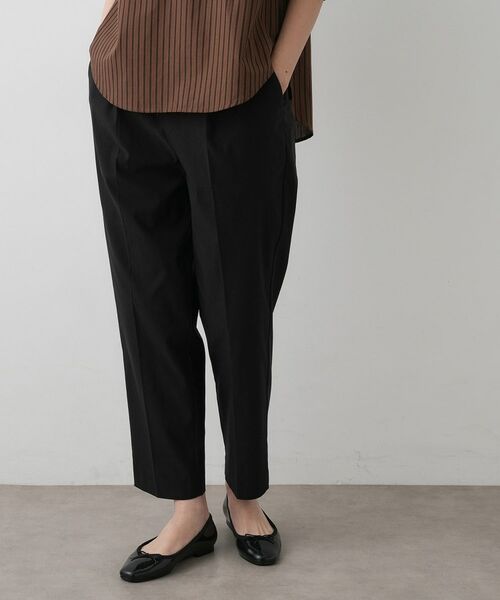 Dessin / デッサン パンツ | 【洗える・ウエストゴム】イージーストレッチパンツ(ブラック(019))