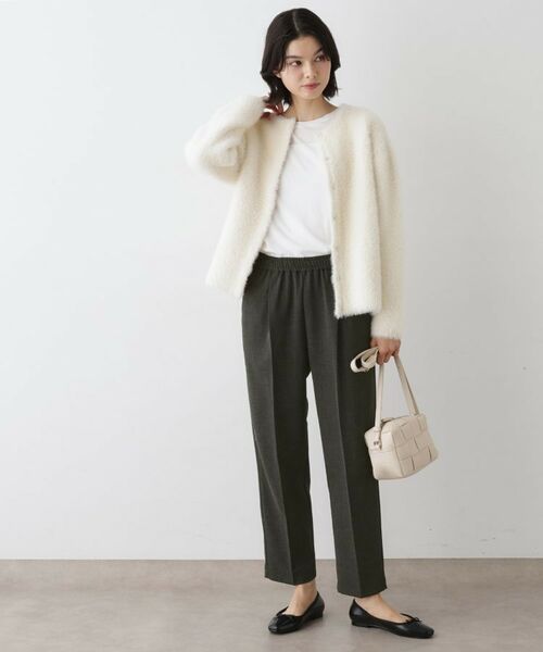 Dessin / デッサン パンツ | 【ウエストゴム・洗える】コンフォートテーパードパンツ | 詳細3