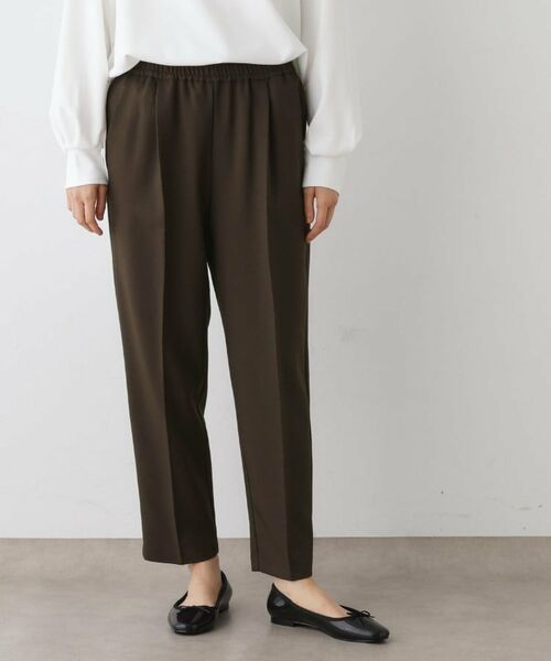 Dessin / デッサン パンツ | 【ウエストゴム・洗える】コンフォートテーパードパンツ | 詳細9