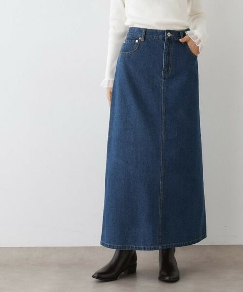 Dessin / デッサン ロング・マキシ丈スカート | 【2WAY・洗える】デニムジャンパースカート | 詳細1