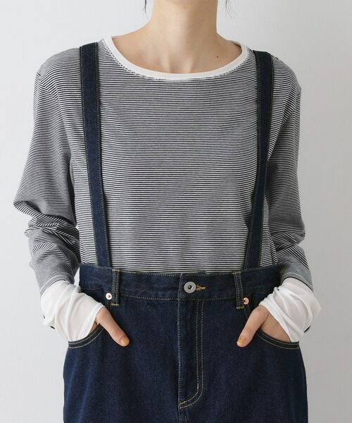 Dessin / デッサン ロング・マキシ丈スカート | 【2WAY・洗える】デニムジャンパースカート | 詳細18