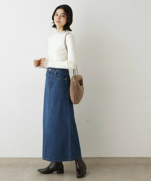 Dessin / デッサン ロング・マキシ丈スカート | 【2WAY・洗える】デニムジャンパースカート | 詳細5