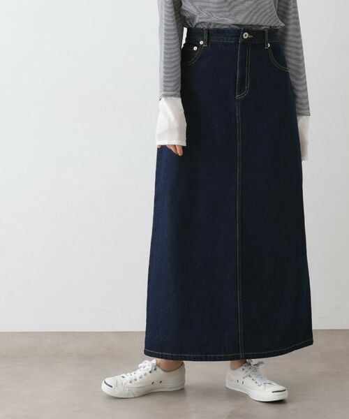 Dessin / デッサン ロング・マキシ丈スカート | 【2WAY・洗える】デニムジャンパースカート | 詳細8