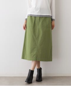 Dessin / デッサン ロング・マキシ丈スカート | 【洗える】ベイカーポケットワークスカート