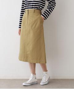 Dessin / デッサン ロング・マキシ丈スカート | 【洗える】ベイカーポケットワークスカート