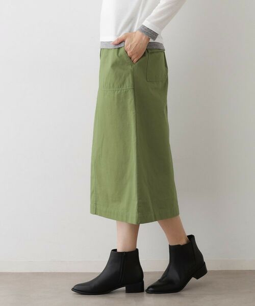 Dessin / デッサン ロング・マキシ丈スカート | 【洗える】ベイカーポケットワークスカート | 詳細1