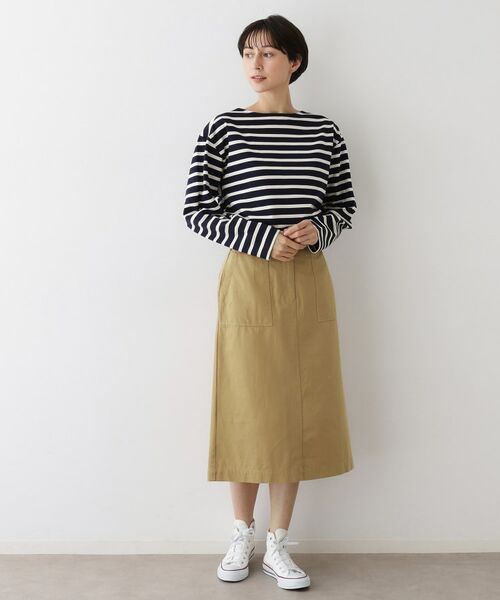 Dessin / デッサン ロング・マキシ丈スカート | 【洗える】ベイカーポケットワークスカート | 詳細7