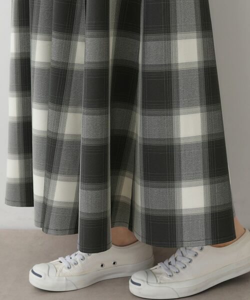 Dessin / デッサン ロング・マキシ丈スカート | 【洗える・ウエストゴム】チェック柄フレアスカート | 詳細19