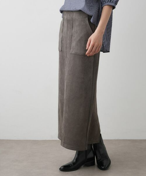 Dessin / デッサン スカート | 【セットアップ可・洗える】マシュマロスウェードスカート | 詳細1
