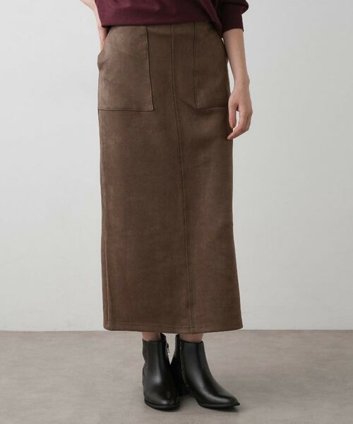 Dessin / デッサン スカート | 【セットアップ可・洗える】マシュマロスウェードスカート | 詳細10