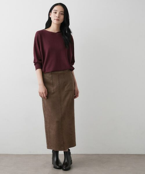 Dessin / デッサン スカート | 【セットアップ可・洗える】マシュマロスウェードスカート | 詳細11