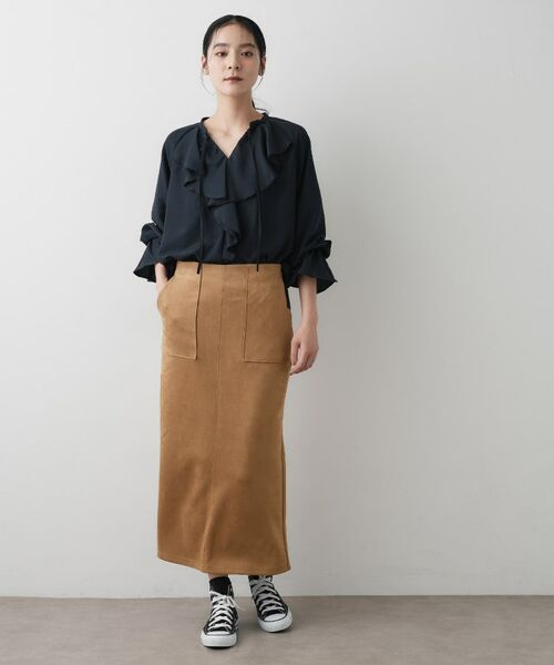 Dessin / デッサン スカート | 【セットアップ可・洗える】マシュマロスウェードスカート | 詳細6