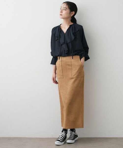 Dessin / デッサン スカート | 【セットアップ可・洗える】マシュマロスウェードスカート | 詳細7