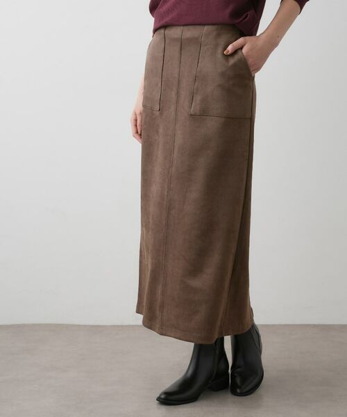 Dessin / デッサン スカート | 【セットアップ可・洗える】マシュマロスウェードスカート | 詳細9