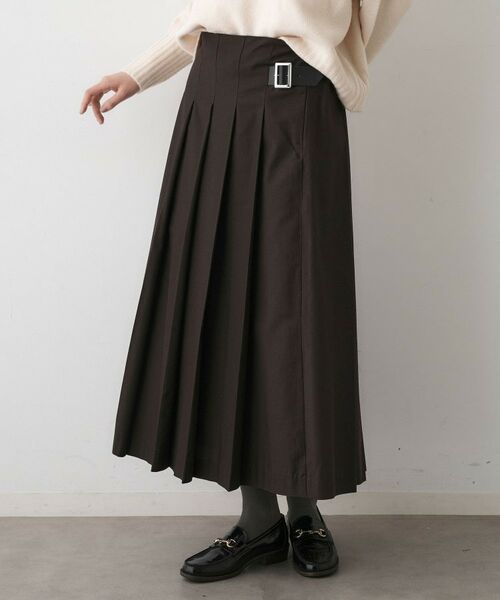Dessin / デッサン ロング・マキシ丈スカート | 【洗える】ワイドプリーツスカート | 詳細1