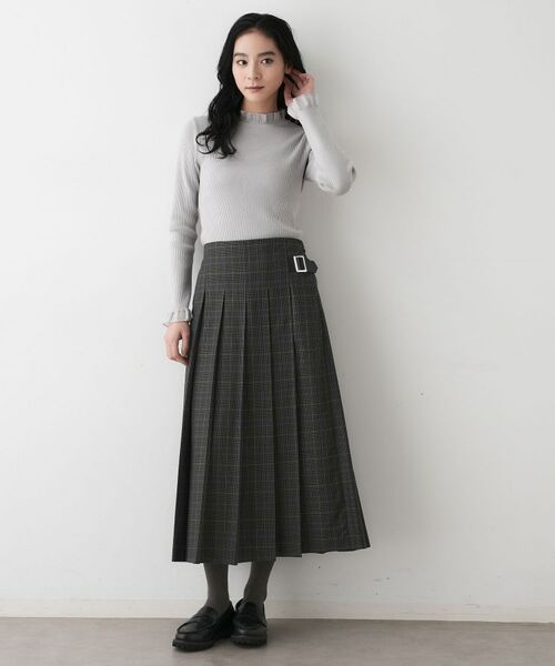 Dessin / デッサン ロング・マキシ丈スカート | 【洗える】ワイドプリーツスカート | 詳細10