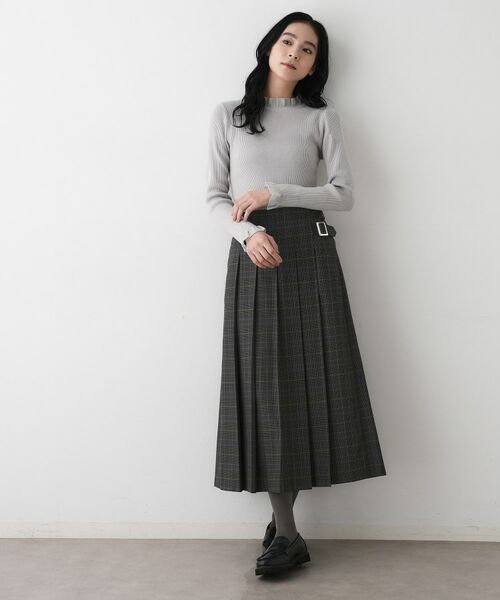 Dessin / デッサン ロング・マキシ丈スカート | 【洗える】ワイドプリーツスカート | 詳細11