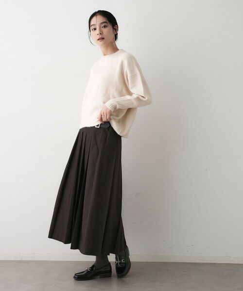 Dessin / デッサン ロング・マキシ丈スカート | 【洗える】ワイドプリーツスカート | 詳細3