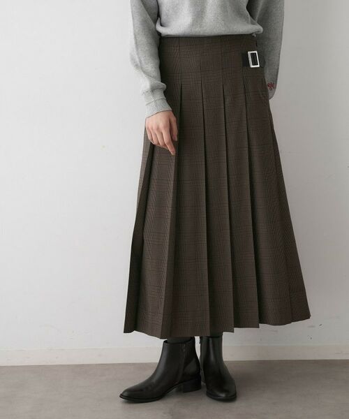 Dessin / デッサン ロング・マキシ丈スカート | 【洗える】ワイドプリーツスカート | 詳細5