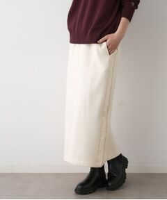 Dessin / デッサン ロング・マキシ丈スカート | 【セットアップ可/ウエストゴム】裏毛Iラインスカート