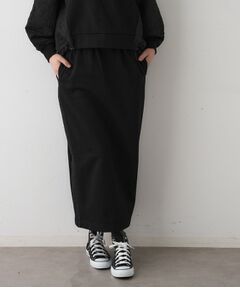 Dessin / デッサン ロング・マキシ丈スカート | 【セットアップ可/ウエストゴム】裏毛Iラインスカート
