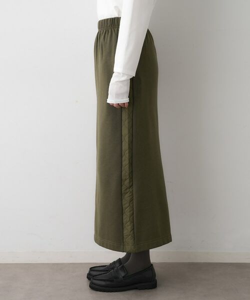 Dessin / デッサン ロング・マキシ丈スカート | 【セットアップ可/ウエストゴム】裏毛Iラインスカート | 詳細14