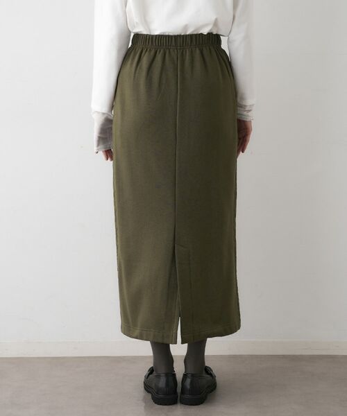 Dessin / デッサン ロング・マキシ丈スカート | 【セットアップ可/ウエストゴム】裏毛Iラインスカート | 詳細15