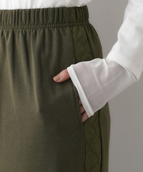 Dessin / デッサン ロング・マキシ丈スカート | 【セットアップ可/ウエストゴム】裏毛Iラインスカート | 詳細18