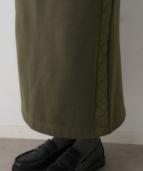 Dessin / デッサン ロング・マキシ丈スカート | 【セットアップ可/ウエストゴム】裏毛Iラインスカート | 詳細19